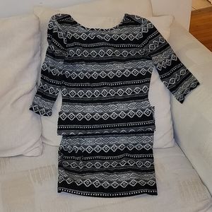 Black and white lg Juniors dress